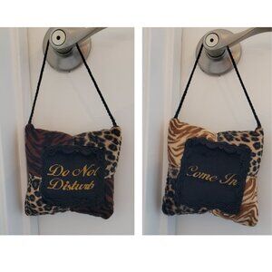 Animal Print Faux Fur Door Hanger